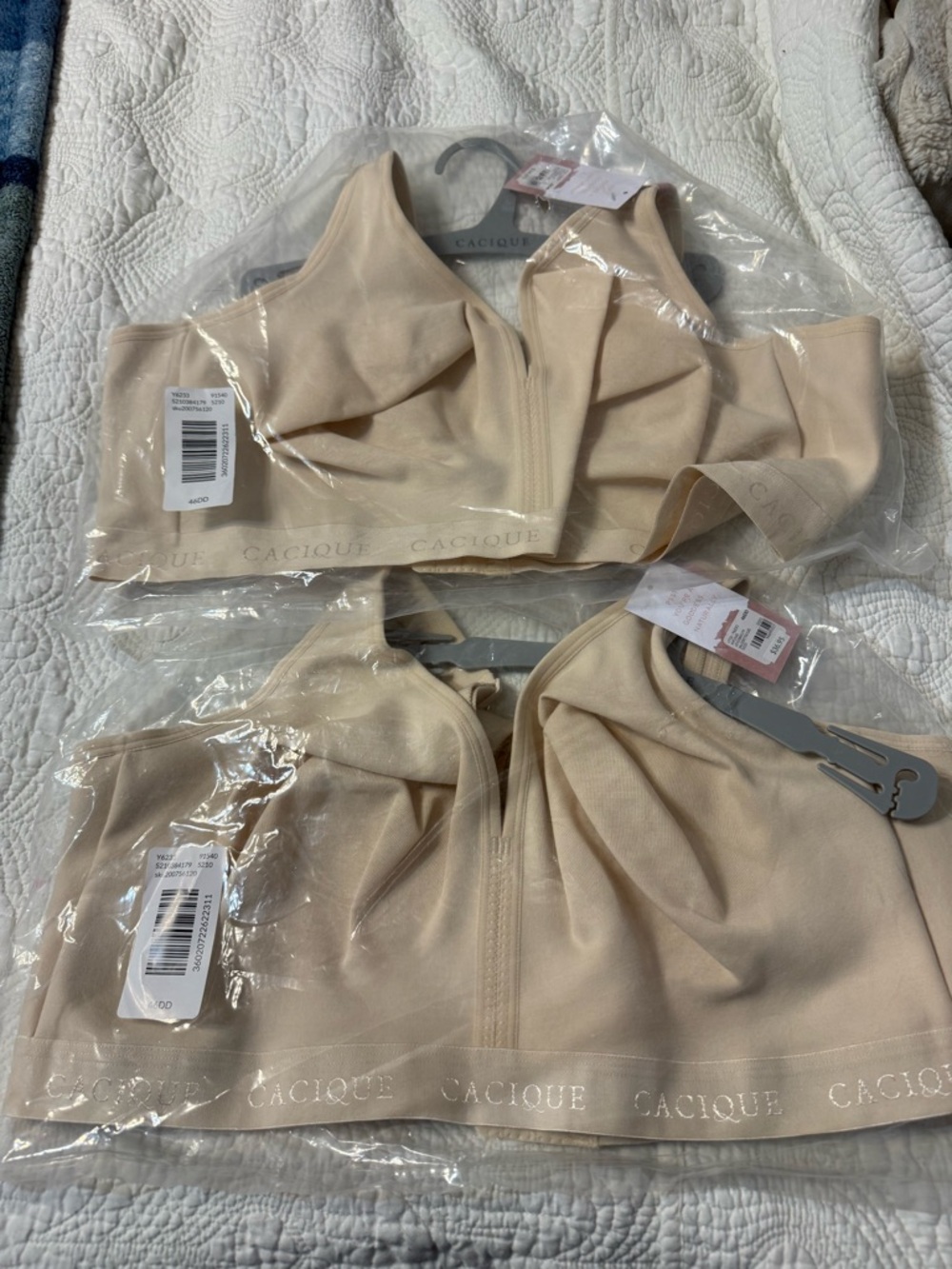 Bundle of 2 Cacique Nude Bras size 46DD each